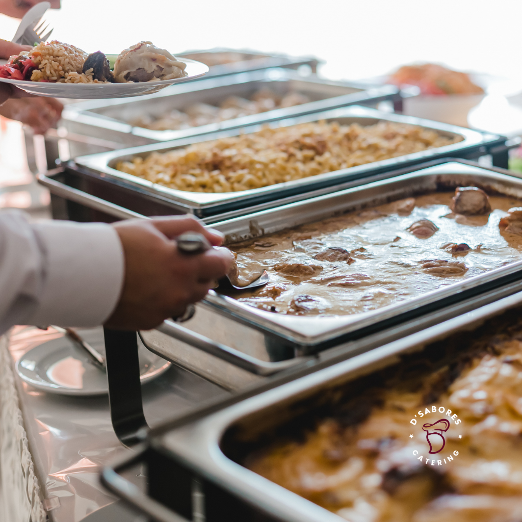 Serving our guests.